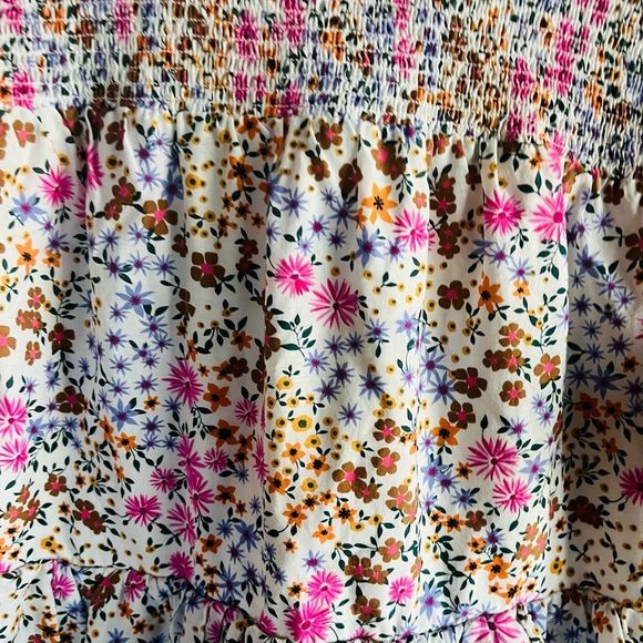 MUNTHE Womens Correct Smocked Floral Mini Dress Size 6 - Picture 13 of 16